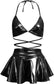 Pratiharye Premium 3piece - Pu Leather Sexy Lingerie for Women - Rabbit Outfit - Naughty Lovely Lingerie Set - Cosplay Costumes for Women