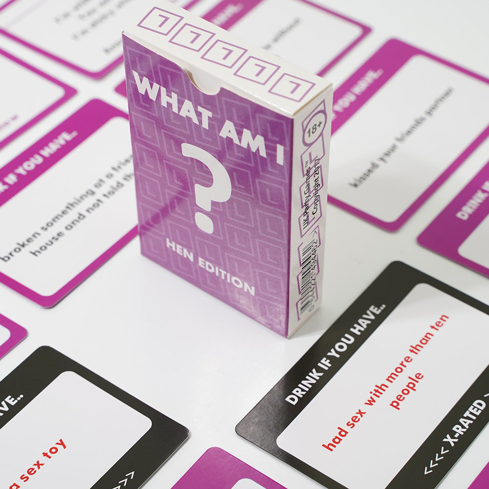 Naughty card games - What am i edition