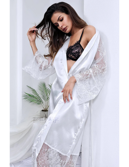 Pratiharye Long Satin Robe &amp; Gown