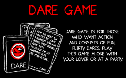 Adult Talk Flirt &amp; Dare Game for couple