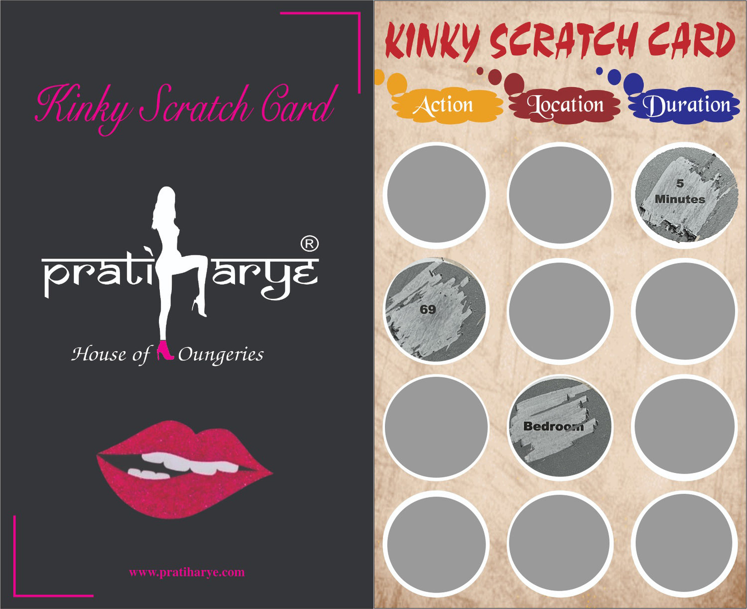 Kinky Scratch card game for adventours couple