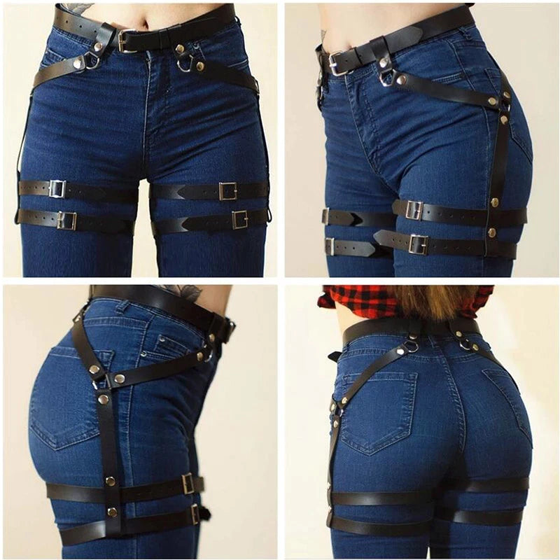 Body Harness Waist Belt Suspenders - Top &amp; Bottom