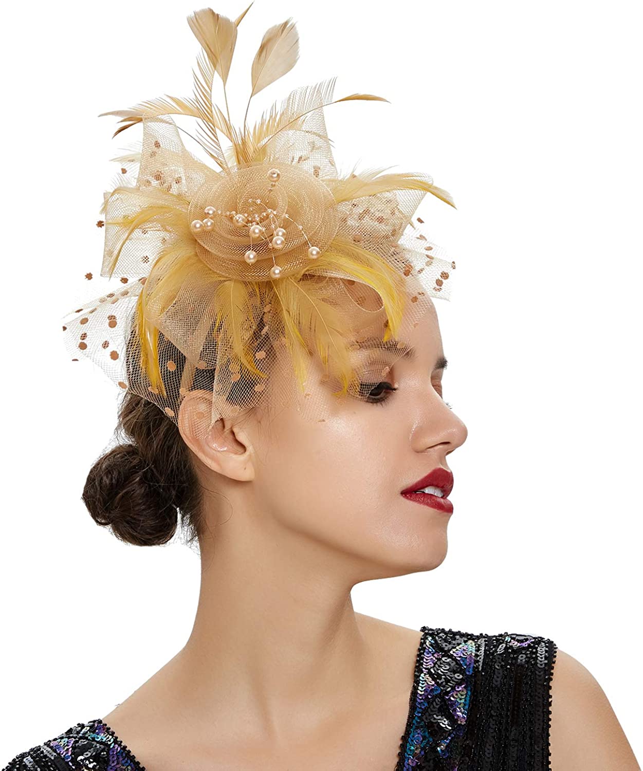 Premium Wedding Fascinators Feathers Hat