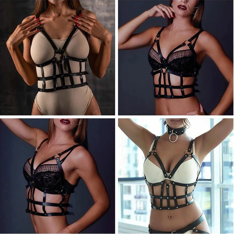 Body Harness Waist Belt Suspenders - Top &amp; Bottom