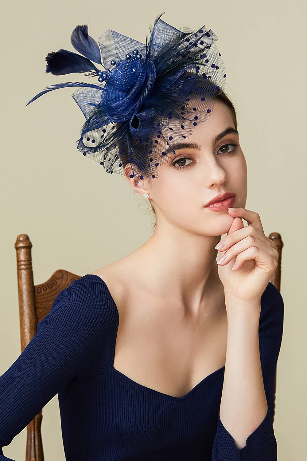 Premium Wedding Fascinators Feathers Hat