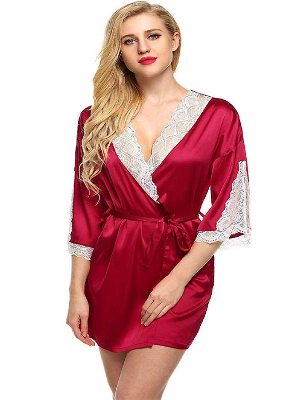 Pratiharye Lace Satin Robe